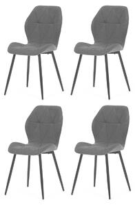 Sada jedálenských stoličiek CT-285 GREY2, 4 ks
