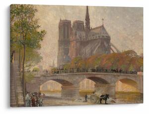 Obraz - Robert William Vonnoh, Notre Dame de Paris, reprodukcia (70x50 cm)