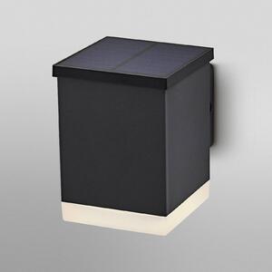 OSRAM LED solárne vonkajšie nástenné svietidlo ENDURA STYLE QUADRO, grafitové, Hliník / sivá / zinok, Nehrdzavejúca oceľ, Moderný