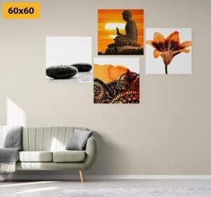 Set obrazov Feng Shui v jedinečnom štýle - 4x 40x40
