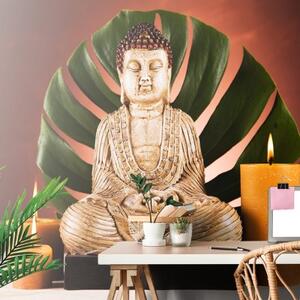 Samolepiaca fototapeta Budha s relaxačným zátiším - 450x300