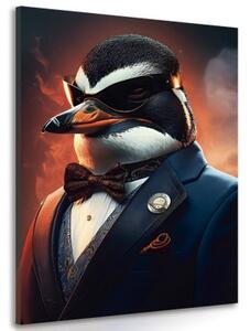 Obraz zvierací gangster tučniak - 40x60