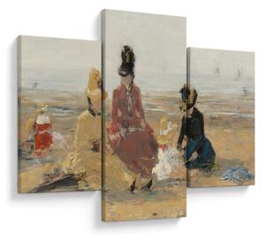 Obraz - Eugène Boudin, On the Beach, Trouville, reprodukcia (90x60 cm)