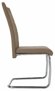 Jedálenská stolička Abalia New (capuccino + chróm). Vlastná spoľahlivá doprava až k Vám domov. 808099