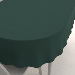 Biante Oválny bavlnený saténový obrus ST-018 Tmavý lesný zelený 50x100 cm