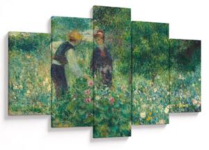 Obraz - Auguste Renoir, Picking Flowers, reprodukcia (150x105 cm)