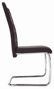Jedálenská stolička Abalia New (hnedá + chróm). Vlastná spoľahlivá doprava až k Vám domov. 808098