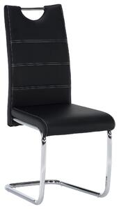 Jedálenská stolička Abalia New (čierna + chróm). Vlastná spoľahlivá doprava až k Vám domov. 808094