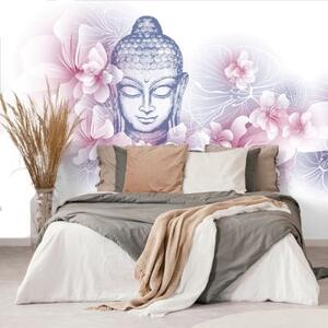 Tapeta Budha s kvetmi sakury - 300x200