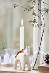 Vysoká sviečka Rustic White 18 cm