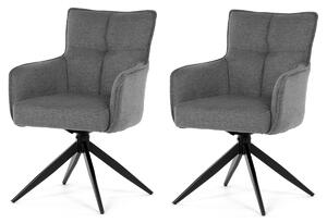 Sada jedálenských stoličiek s vratným mechanizmomDCH-P3170 GREY2, 2 ks