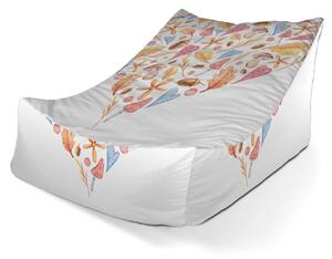 Sablio Sedací vak Lounge Jesenné srdce - 80 x 95 x 50 cm