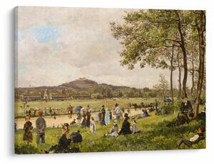 Obraz - French 19th Century, Race Course at Longchamps, reprodukcia (70x50 cm)