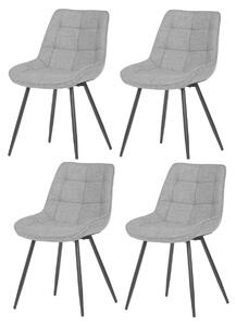 Sada jedálenských stoličiek CT-395 SIL2, 4 ks