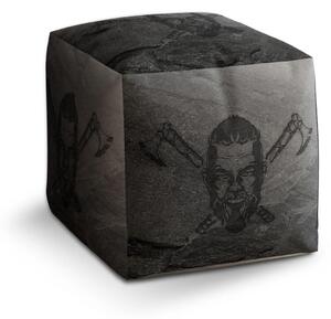 Sablio Taburet Cube Vikingové Stone - 40x40x40 cm