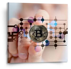 Sablio Obraz Bitcoin - 50x50 cm