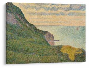 Obraz - Georges Seurat, Seascape at Port-en-Bessin, Normandy, reprodukcia (70x50 cm)