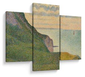 Obraz - Georges Seurat, Seascape at Port-en-Bessin, Normandy, reprodukcia (90x60 cm)
