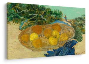 Obraz - Vincent van Gogh, Still Life of Oranges and Lemons with Blue Gloves, reprodukcia (90x60 cm)