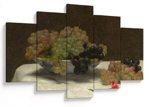Obraz - Henri Fantin-Latour, Still Life with Grapes and a Carnation, reprodukcia (150x105 cm)