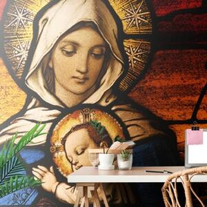 Samolepiaca tapeta Panna Mária s Ježiškom - 300x200