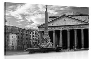 Obraz rímska bazilika v čiernobielom prevedení - 120x80