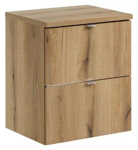 Comad Závesná umývadlová skrinka Nova Oak s doskou 50 cm dub evoke