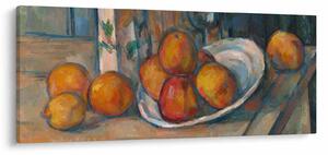 Obraz - Paul Cézanne, Still Life with Milk Jug and Fruit, reprodukcia (120x50 cm)