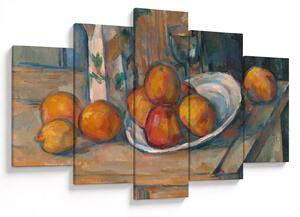 Obraz - Paul Cézanne, Still Life with Milk Jug and Fruit, reprodukcia (150x105 cm)