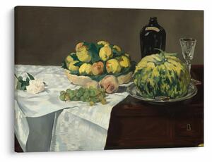 Obraz - Edouard Manet, Still Life with Melon and Peaches, reprodukcia (70x50 cm)