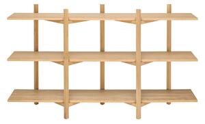 Policová zostava Zig Zag Low, Oak – Hem