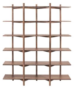 Policová zostava Zig Zag High, Walnut – Hem
