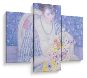 Obraz - Frederick Carl Frieseke, The Basket of Flowers, reprodukcia (90x60 cm)