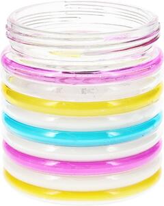 Repelentná sviečka Citronella Stripes, 780 g, 11 v 12 cm, ružová