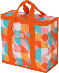 Chladiaca taška Retro kocka 16 l, oranžová