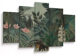 Obraz - Henri Rousseau, The Equatorial Jungle, reprodukcia (150x105 cm)