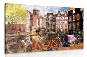 Obraz kreslený Amsterdam - 120x80