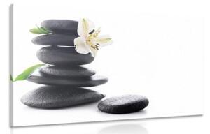 Obraz Zen kamene s ľaliou - 90x60