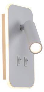 Italux WL-83957-1-WH LED bodové nástenné svietidlo Doria | 8W LED | 559lm | 3000K