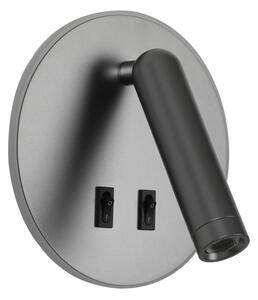 Italux WL-53742-1-GR LED bodové nástenné svietidlo Furla | 8W LED | 516lm | 3000K