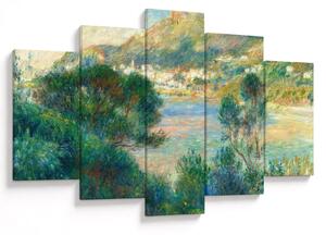Obraz - Auguste Renoir, View of Monte Carlo from Cap Martin, reprodukcia (150x105 cm)