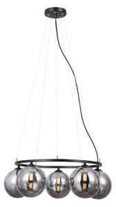 Italux PND-1098-5R-BK závesné stropné svietidlo Molite G9