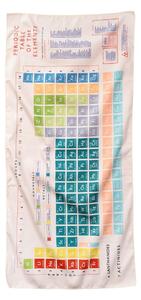 Béžová osuška z mikrovlákna Rex London Periodic Table, 70×150 cm