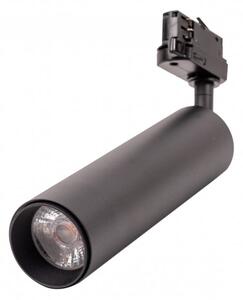 Čierny lištový LED reflektor 7W 3F Premium Farba svetla Teplá biela