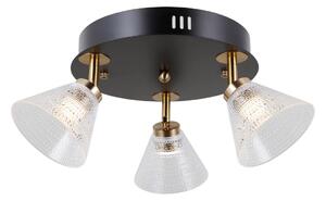 Italux WL-34393-3R-BK-HBR LED bodové stropné svietidlo Orella | 12W LED | 750lm | 3000K