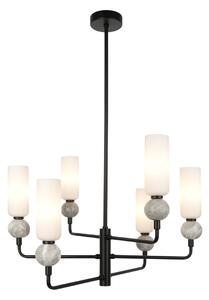 Italux PND-95331-6-BK závesné stropné svietidlo Santos G9