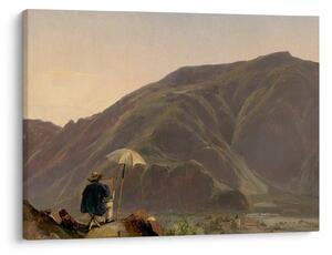 Obraz - Jules Coignet, View of Bozen with a Painter, reprodukcia (70x50 cm)