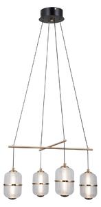 Italux PND-34375-4-BK LED závesné stropné svietidlo Alani | 24W LED | 1931lm | 3000K