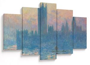 Obraz - Claude Monet, The Houses of Parliament, Sunset, reprodukcia (150x105 cm)