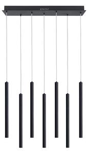 Italux PND-22302-7-BK LED závesné stropné svietidlo Valdes | 35W LED | 1300lm | 3000-6000K
